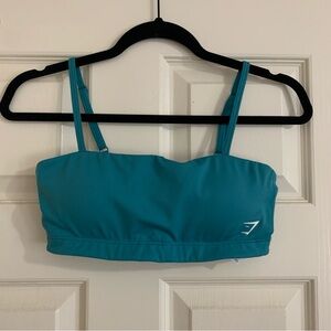 Gymshark Blue Bandeau Sports Bra Size Small